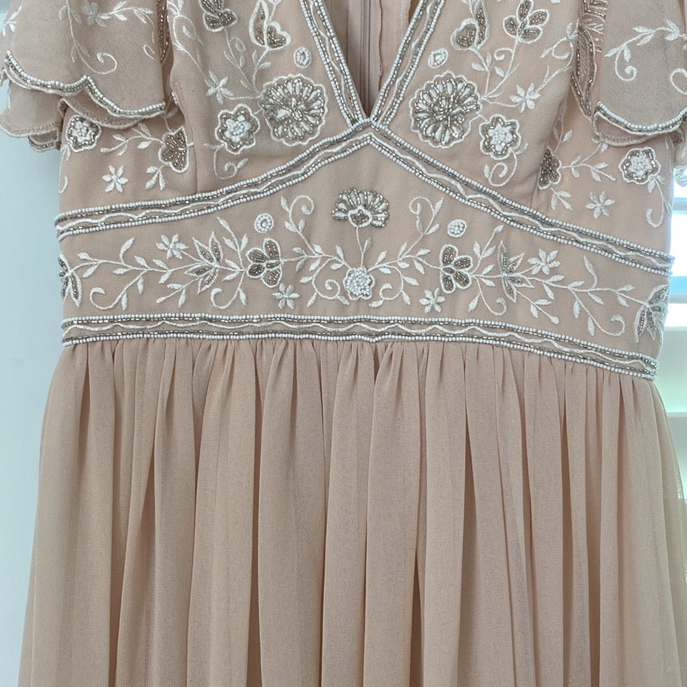 BHDLN Anthropologie Fresna Flutter Sleeve Dress - Picture 7 of 12